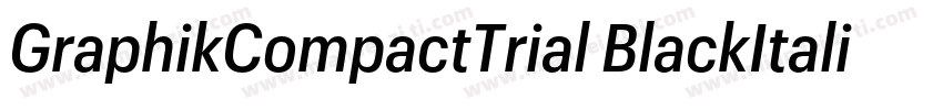 GraphikCompactTrial BlackItalic字体转换